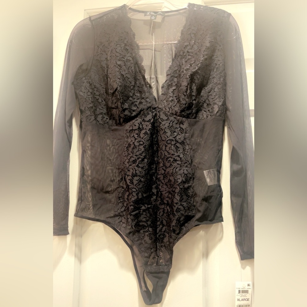 Black INC International Concepts Intimates Body suit XL